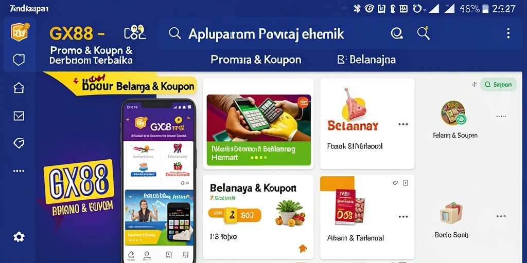 Tampilan antarmuka GX88 yang user-friendly dan informatif.