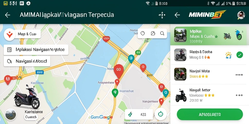 Antarmuka MIMINBET yang intuitif untuk Navigasi Motor.