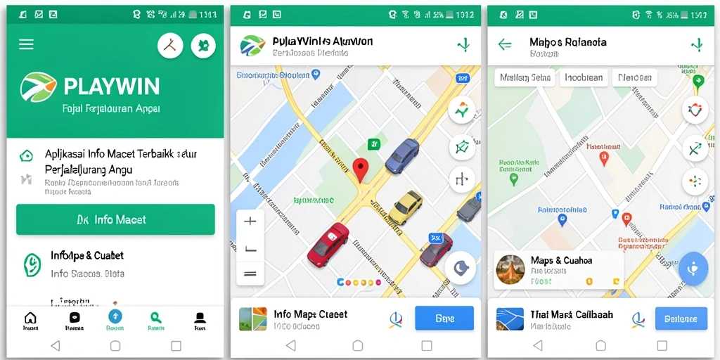 Antarmuka PLAYWIN menampilkan informasi lalu lintas secara jelas dan informatif.