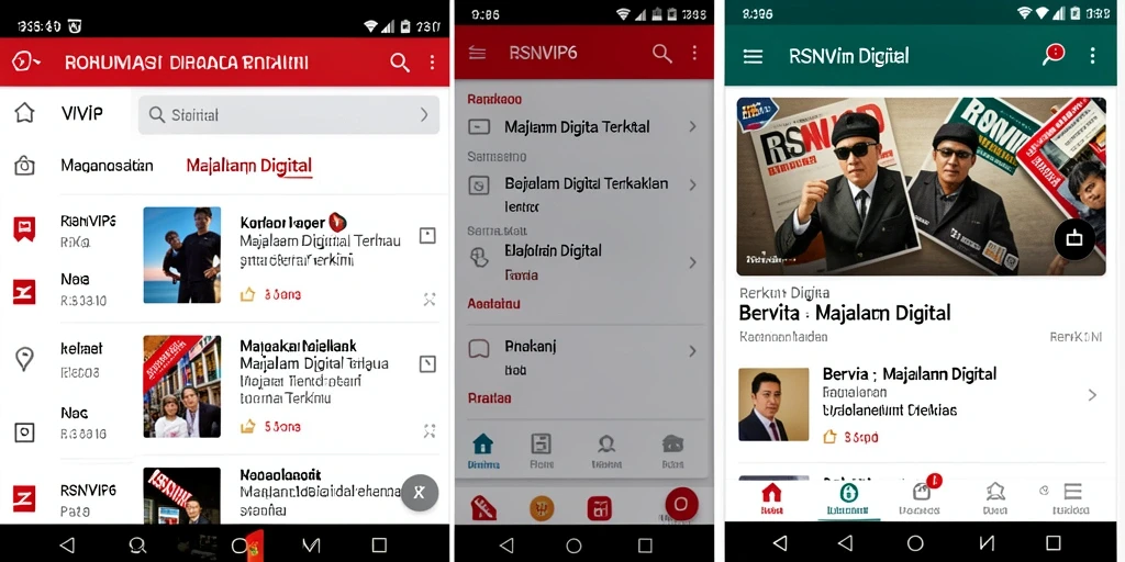 Antarmuka RSNVIP6 yang informatif dengan berita terkini.